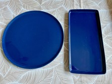 2x Melitta Stockholm blau Kuchenplatte Tortenplatte 30,3 cm Servierplatte 1-30