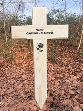 Grabkreuz aus Holz 70cm hoch