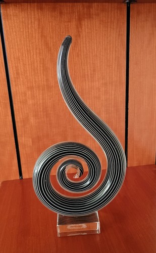 Deko spiral glas skulptur - deko,