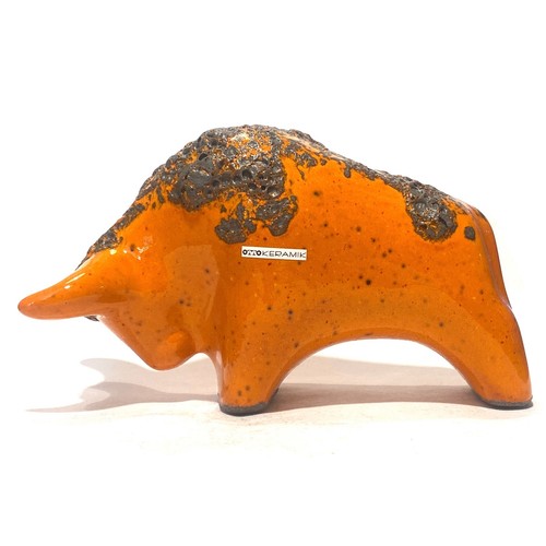 Otto keramik stier - stier, orange