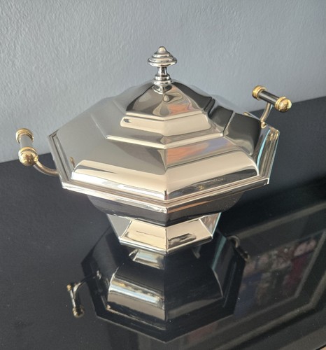 Eckige deckeldose silber - 8,