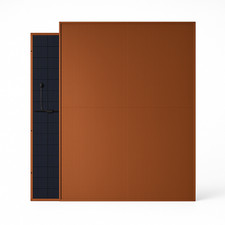 DAH 400W bifaziales Doppelglas Solarmodul – Rot/Braunes PV Terracotta RAL 8007