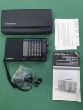 Crown WR-103 Vintage 12 Band Weltempfänger Radio FM/MW/LW/SW neuwertig