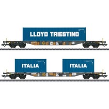 Märklin 47460 Containertragwagen-Set Bauart Sgns, Ep. VI H0 + Neu
