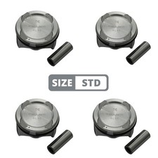 4x Kolben STD für Hyundai i10 i20 Kia Rio 1.2 130087000100 23041-03230 G4LA