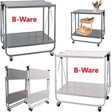 Küchenwagen mit Rollen Servierwagen Beistellwagen Rollwagen Dinett klappbar B