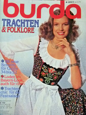 altes  Burda Modeheft Sonderausgabe- Trachten Dirndl Schnittmuster f. 88 Modelle