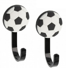 2x Kleiderhaken Fußball