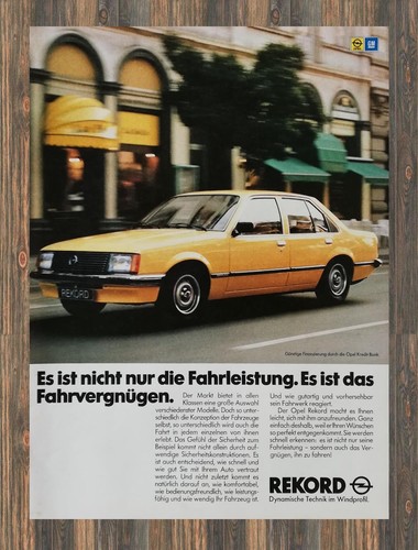 Opel rekord reklame - opel, e1