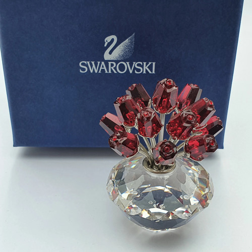 Swarovski scs vase mit roten - swarovski,