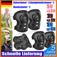 6X Kinder Protektoren Ellenbogen Handgelenke Knieschützer Schoner Inlineskater--