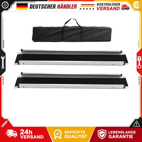Aluminium teleskoprampe mit - aluminium,