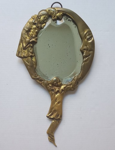 Antiker jugendstil handspiegel - antiker, jugendstil-handspiegel