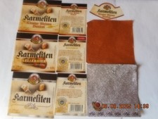 8 bieretiketten brauerei karmeliten straubing/BY  3 bilder  unbenutzt