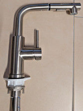 360° Niederdruck Küchenarmatur Wasserhahn mit ausziehbar Brause Spültischarmatur