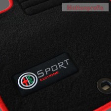 Velours Fußmatten Edition rot