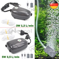 Belüfter Teich Aquarium Sauerstoffpumpe Luftpumpe Membranpumpe Pumpe + Schläuche