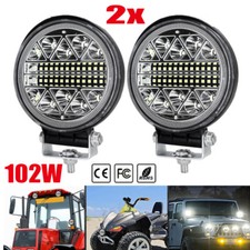 2x 102W LED Arbeitsscheinwerfer Fernscheinwerfer PKW LKW SUV Auto Anhänger