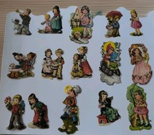 Oblaten 15 Glanzbilder davon 8 mit Glitzer