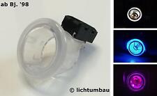 VW Zigarettenanzünder Ring transparent mit LED WEISS BLAU Golf 4 5 6 Passat 3BG