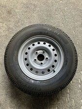 1x Neuwertige Räder 14 Zoll PKW-Anhänger Stahlfelge 5.5Jx14 H2 ET 30