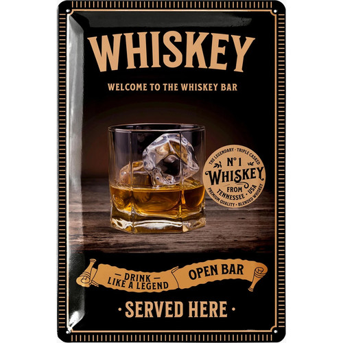 Whiskey blechschild bar deko - whiskey,