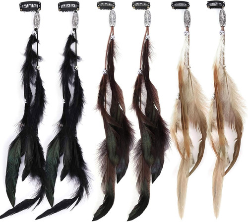 Feder haarschmuck clips - haarschmuck, damen
