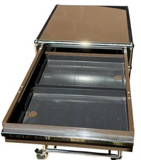 USM Haller Rollcontainer Braun 3 Schubladen Ablage Rollschrank Rollwagen Contain