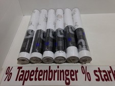 Papiertapete P+S  6x 06629-20 (6Rollen) Blütenmuster Weiß Grau Apricot Grün Flur