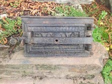 alte Ofentür für Kamin
