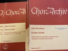 28 x Chornoten gebraucht - John Dowland - Komm zurück