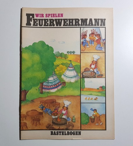 Ddr bastelbogen feuerwehr wir - feuerwehr, "wir