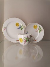 Meissen Kaffee Gedeck 3 tlg