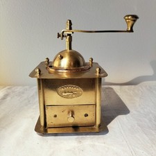 Antike Kaffeemühle Messing Express 19 cm (Nr 9)