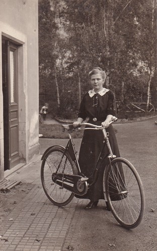 Foto postkarte frau mit - foto,