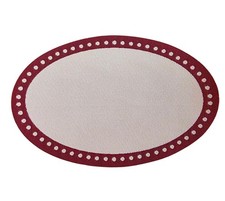 Puppenhaus Ovaler Teppich