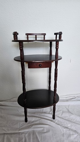 Vintage ovaler beistelltisch - ovaler,