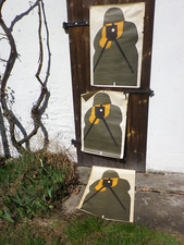 Alte BW Zielscheibe Bundeswehr Plakat Poster Mg Schütze  60er Jahre 70er Jahre