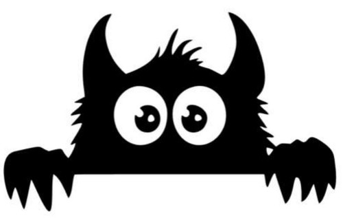 Lustiges augen monster - 1x,