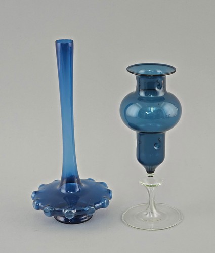 Blaue glasobjekte vasen - blaue, 2