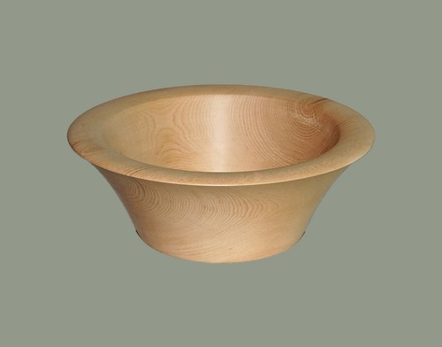 Schale gedrechselt ca - schale, (zirbe)