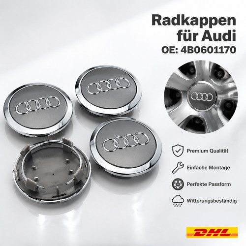 69mm grau nabendeckel audi - grau,