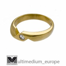 585er Gelbgold Ring Diamant 14ct yellow gold diamond 14k