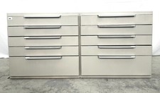 KaVo Schrankzeile 2er Arztschrank Praxiszeile Arbeitszeile grau Werkstattschrank