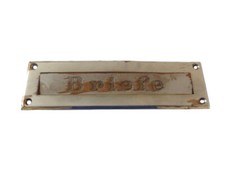 Antike Briefklappe Briefeinwurf Briefschlitz Briefe Briefkasten Messing!!!