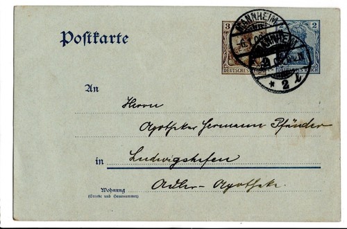 Postkarte deutsches reich 1909 - deutsches,