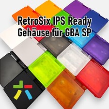 RetroSix GBA SP Gehäuse für GameBoy Advance SP IPS READY SHELL Case