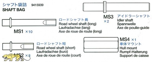 Achsenbeutel für - achsenbeutel, (ms1-ms4)
