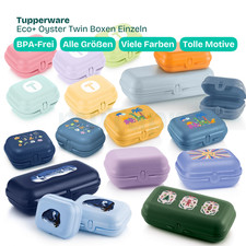 TUPPERWAE Eco+ Twin Box EINZELN u. SETS Oyster Gr. 1 – Gr. 4 Brotdose Lunch A156