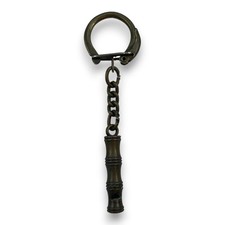 Metallpfeife Schlüsselanhänger Bronze Optik Vintage Retro Sammler Deko